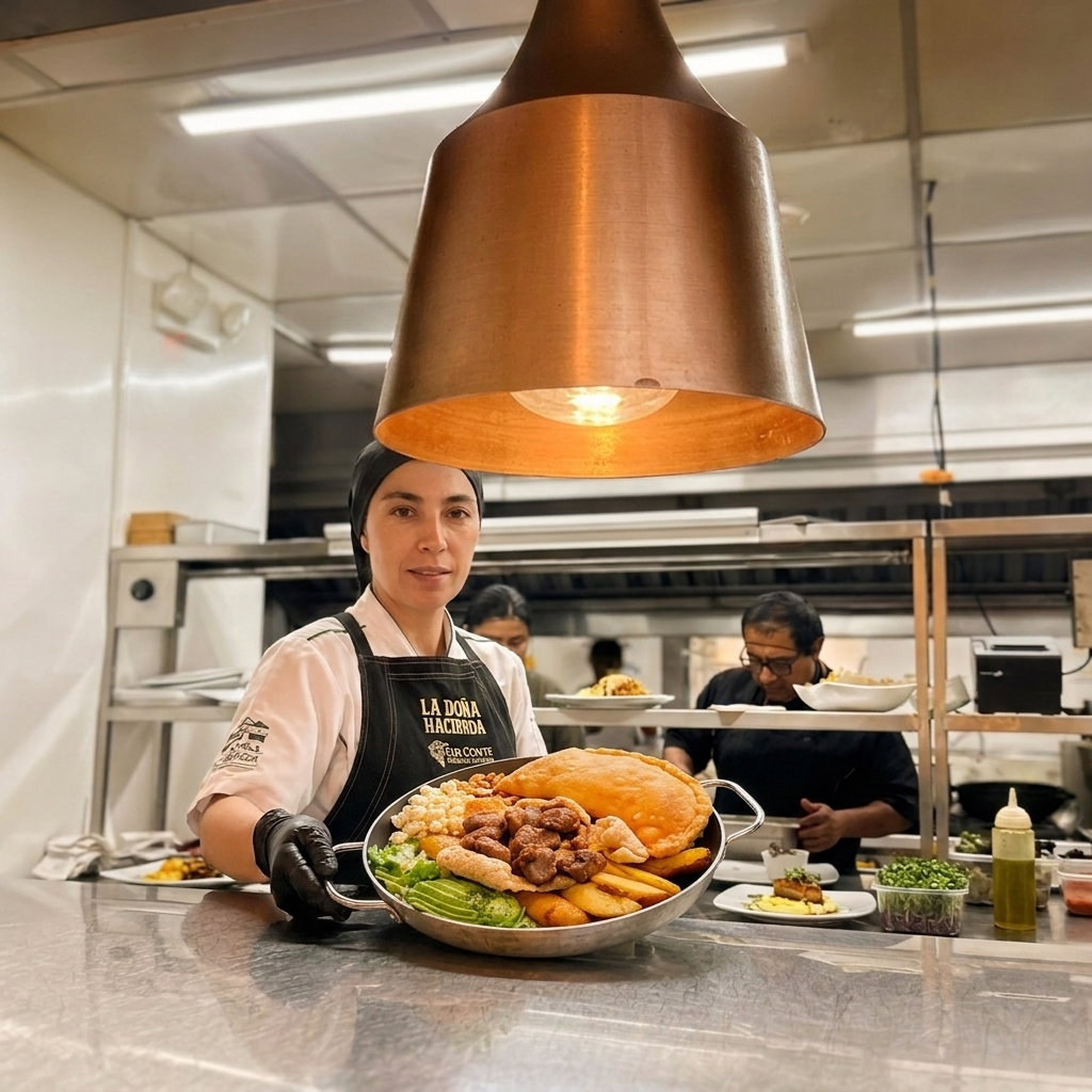 Espacio tradicional de La Doña Hacienda con horno de leña